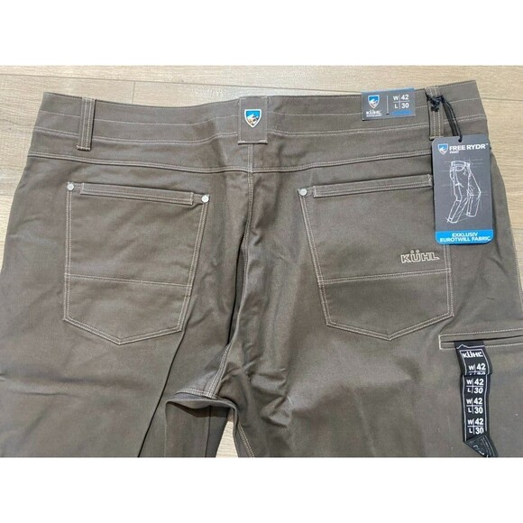 Kuhl Free Rydr Mens 42x30 Dark Khaki Vintage Patina Dye Nearly New - Picture 9 of 12